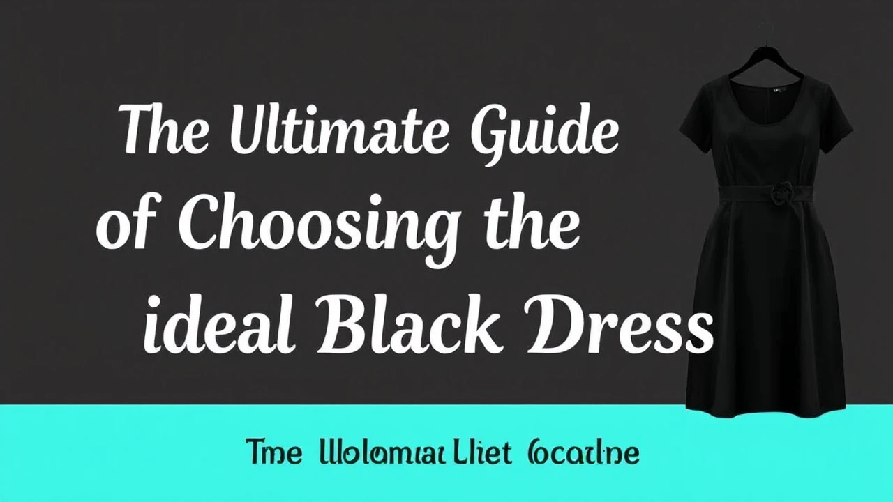 The Ultimate Guide of Choosing the Ideal Little Black Dress