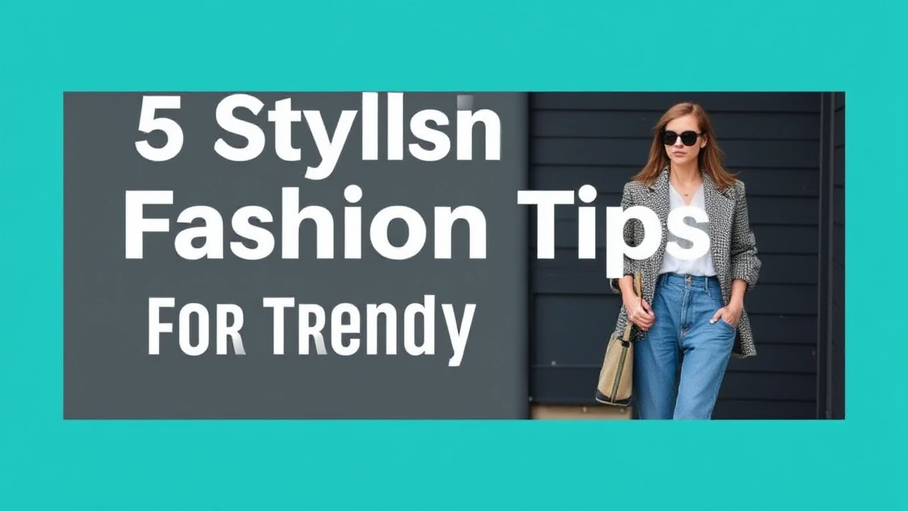 5 Stylish Fashion Tips for a Trendy Lifestyle