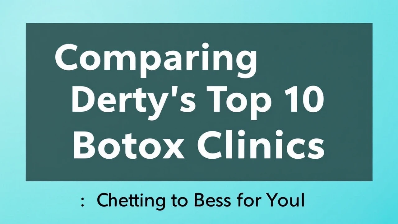 Comparing Derby's Top 10 Botox Clinics: Choosing the Best for You?