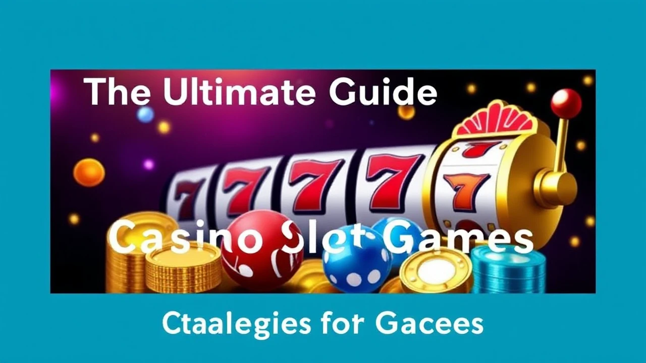 The Ultimate Guide to Casino Slot Games: Strategies for Success