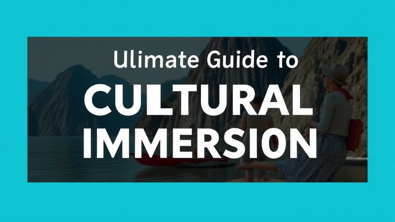 The Ultimate Guide to Cultural Immersion: Embracing Local Traditions While Traveling
