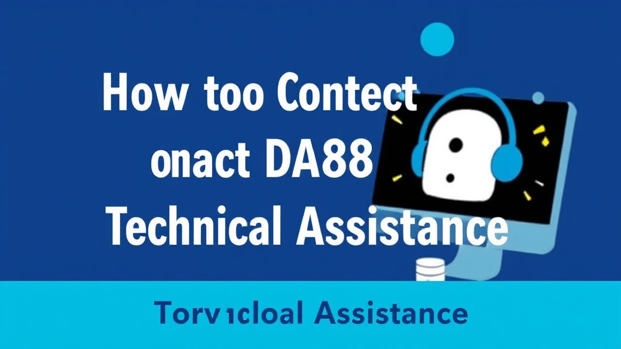 How to Contact DA88 for Technical Assistance