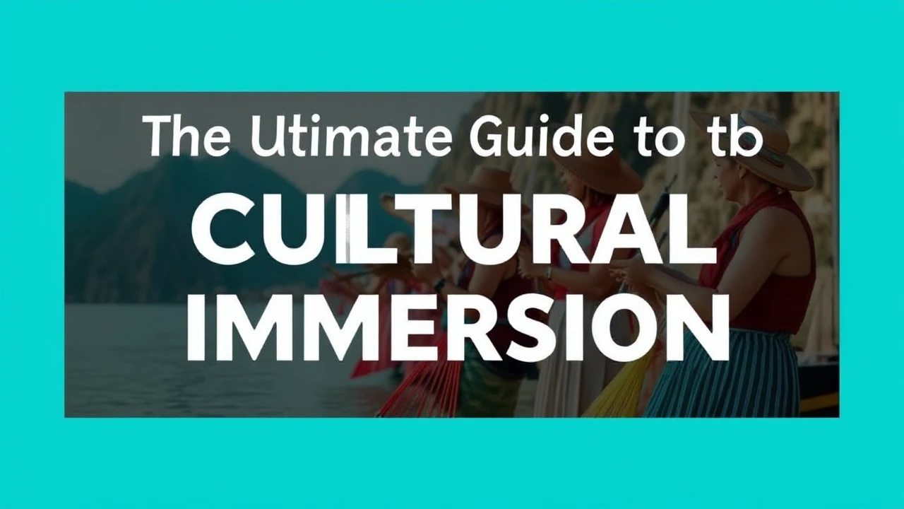 The Ultimate Guide to Cultural Immersion: Embracing Local Traditions While Traveling