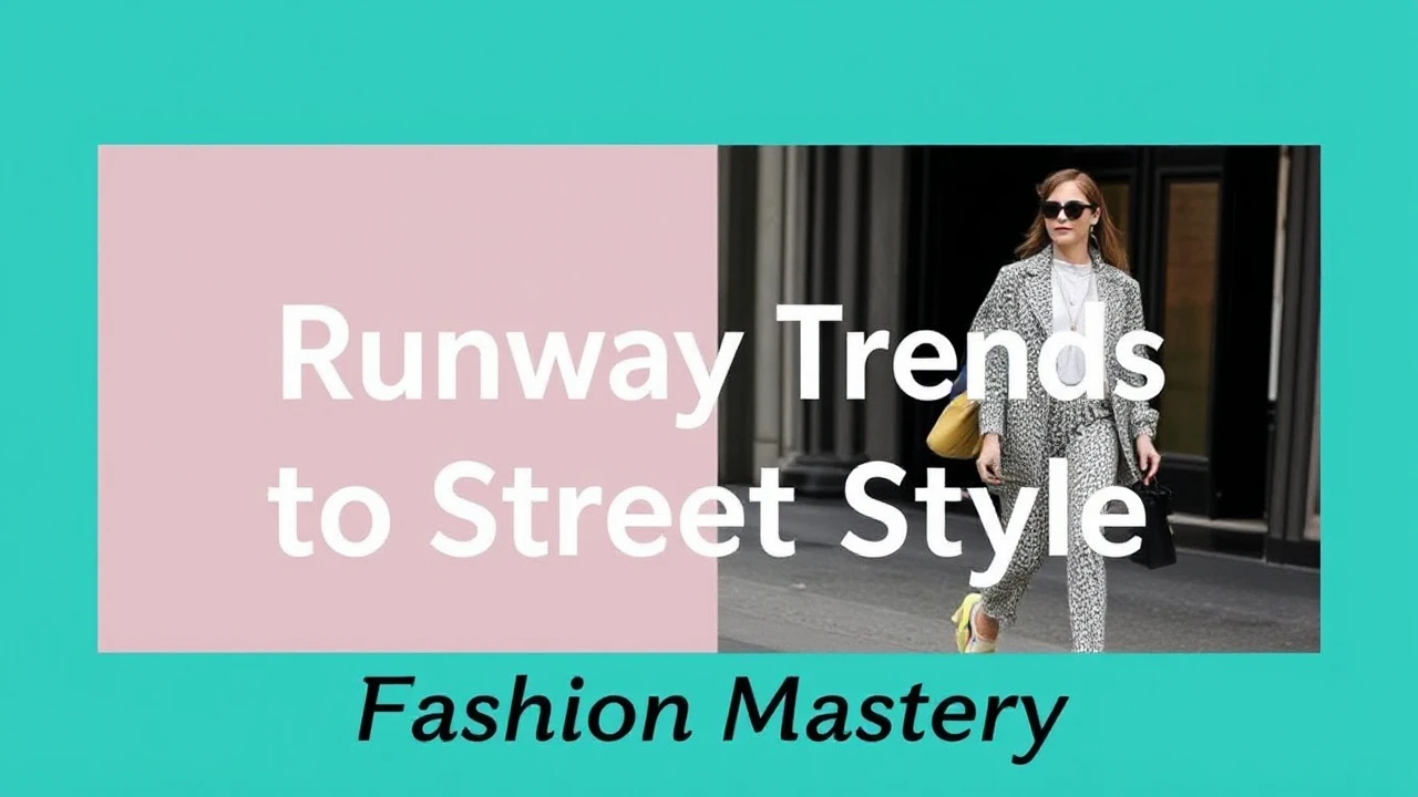 Fashion Mastery: Bringing Runway Trends to Street Style