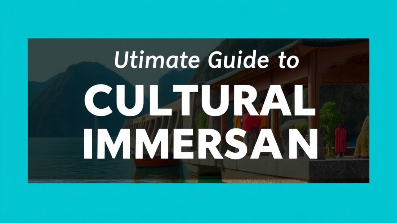 The Ultimate Guide to Cultural Immersion: Embracing Local Traditions While Traveling