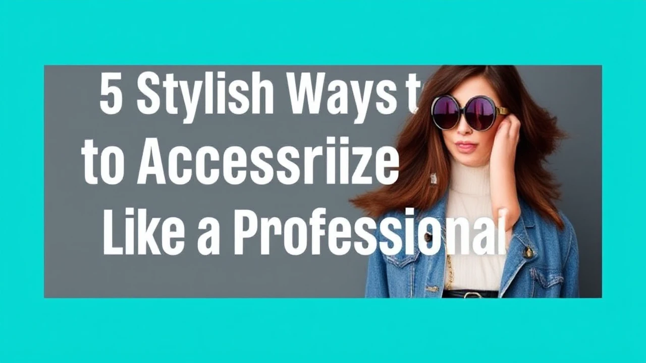 5 Stylish Ways to Accessorize Your Outfit Like a Professional