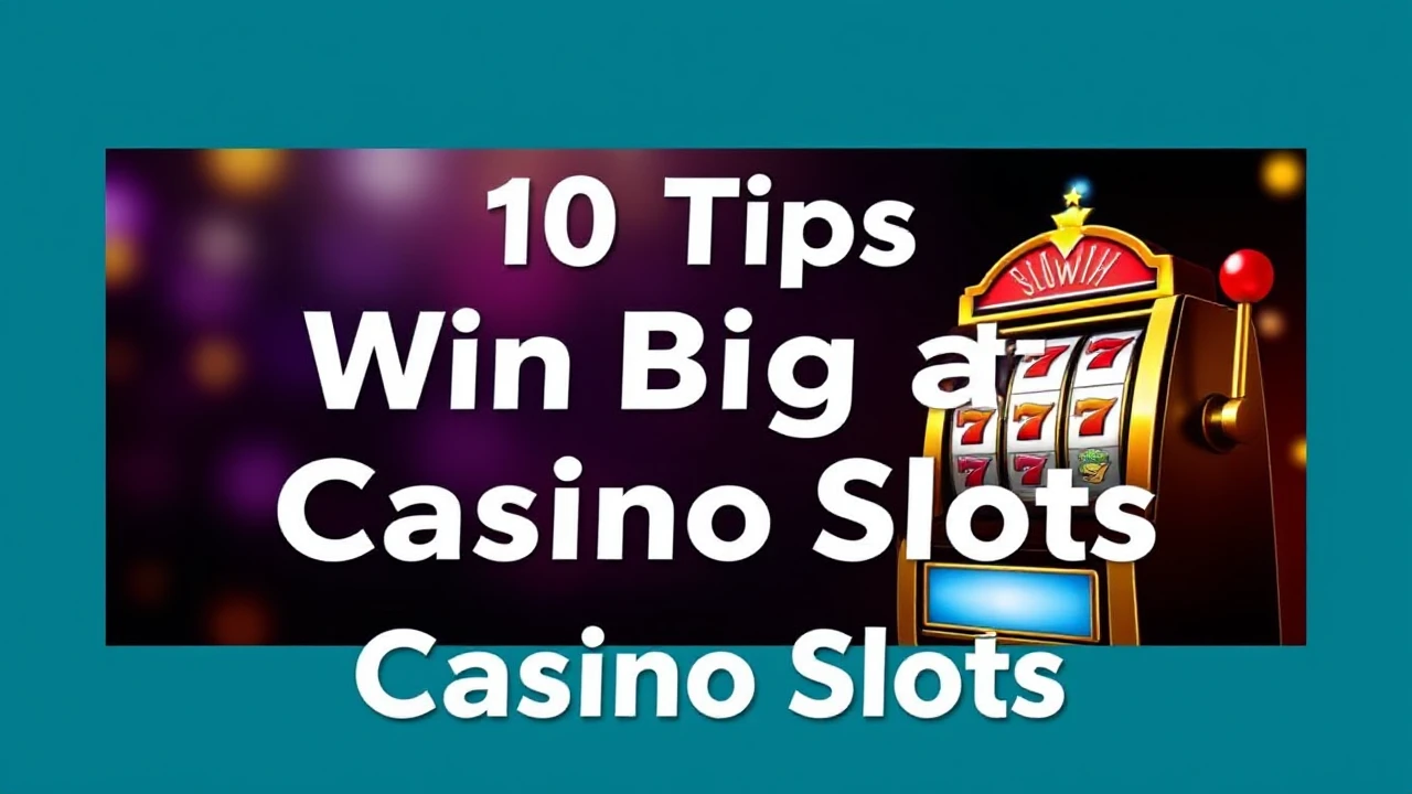 Top 10 Tips to Win Big at Casino Slots