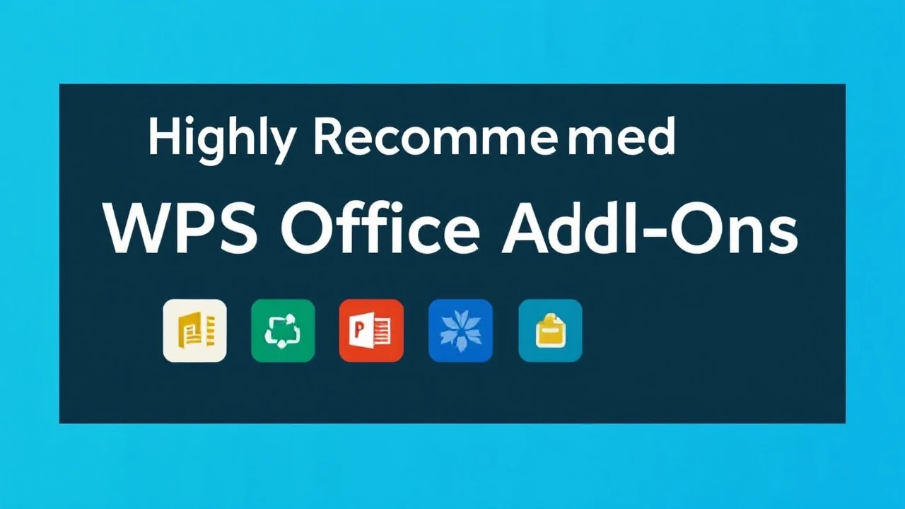 Highly Recommended WPS Office Add-Ons Enhancing Improved Functionality