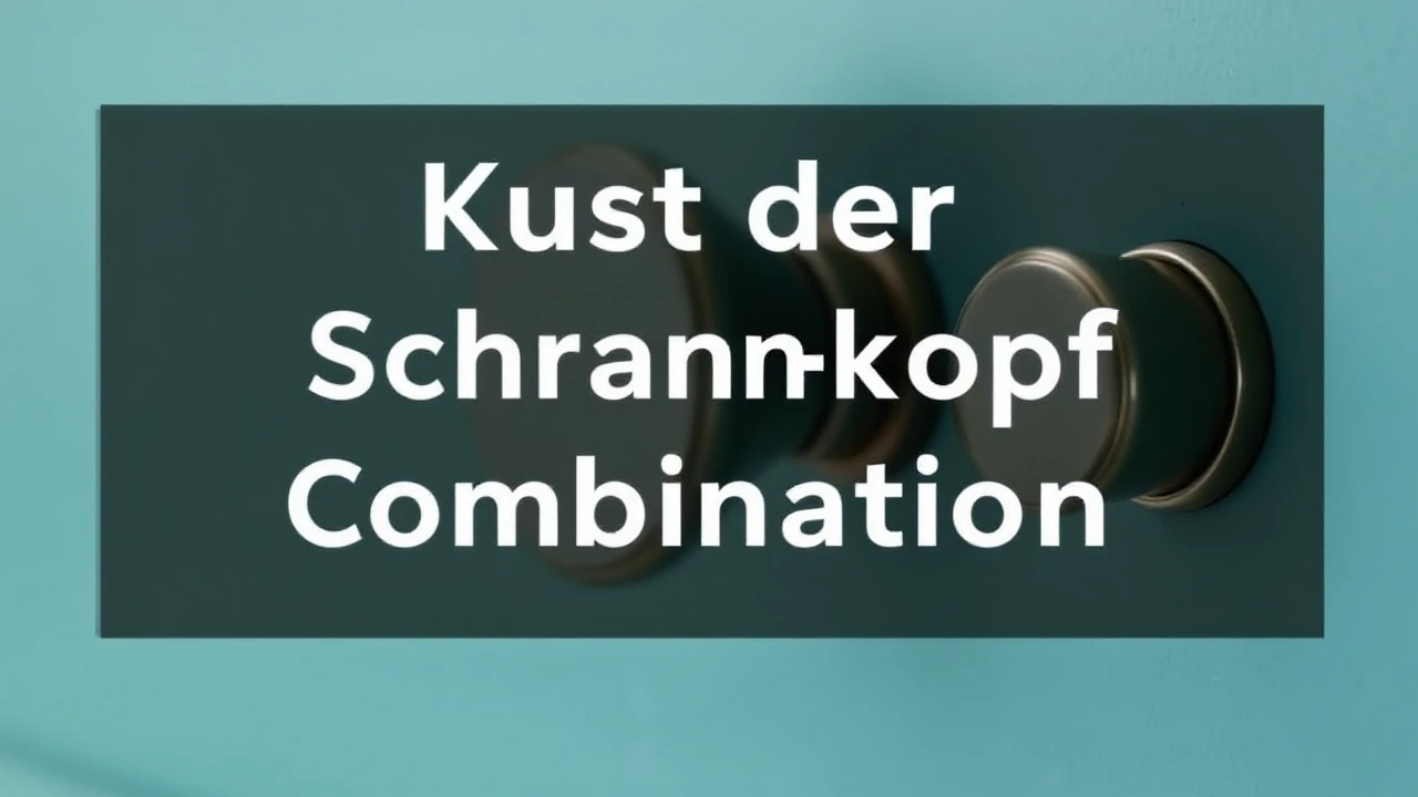 Die Kunst der Schrankknopf-Kombination: Hilfreiche Ratschläge