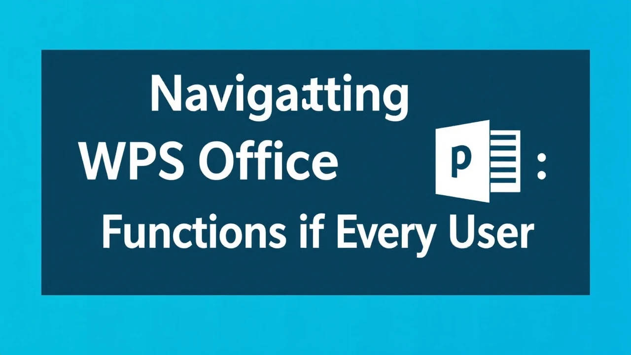 Navigating WPS Office Software: Functions for Every User