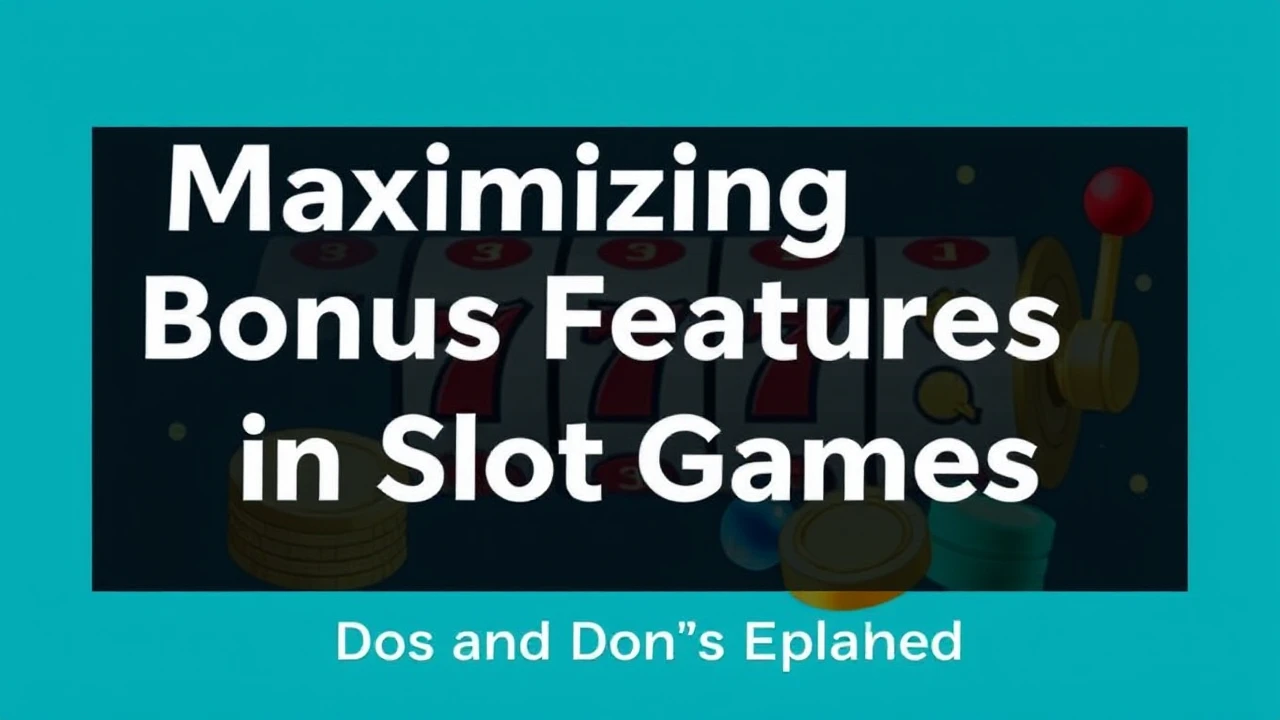 Maximizing Bonus Features in Slot Games: Dos and Don'ts Explained