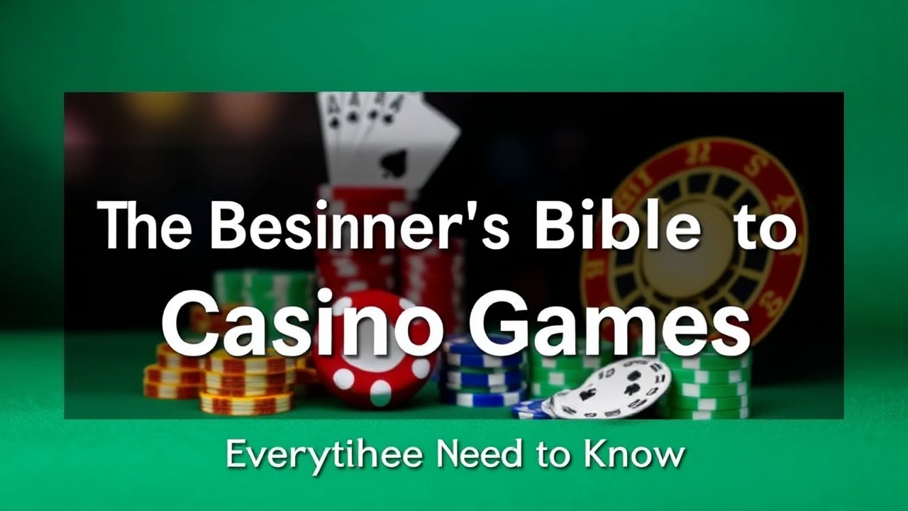 The Beginner's Bible to Casino Games: Everything You Need to Know