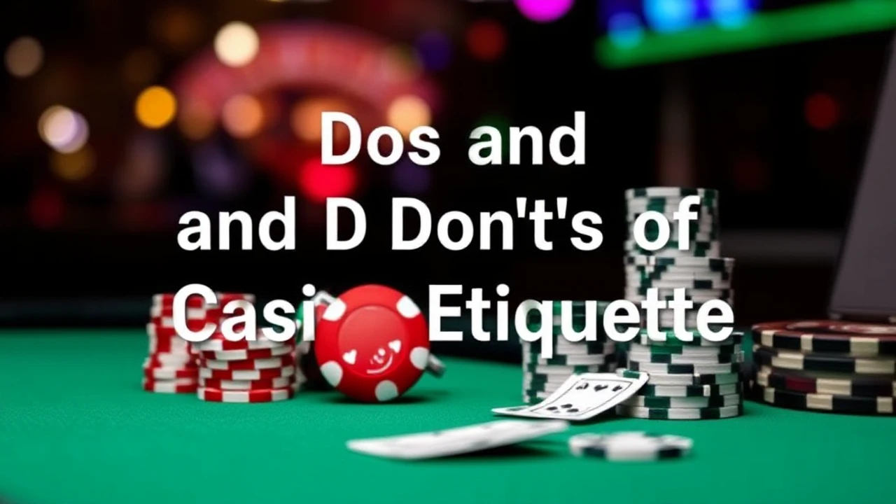 The Dos and Don'ts of Casino Etiquette: A Guide for Every Player