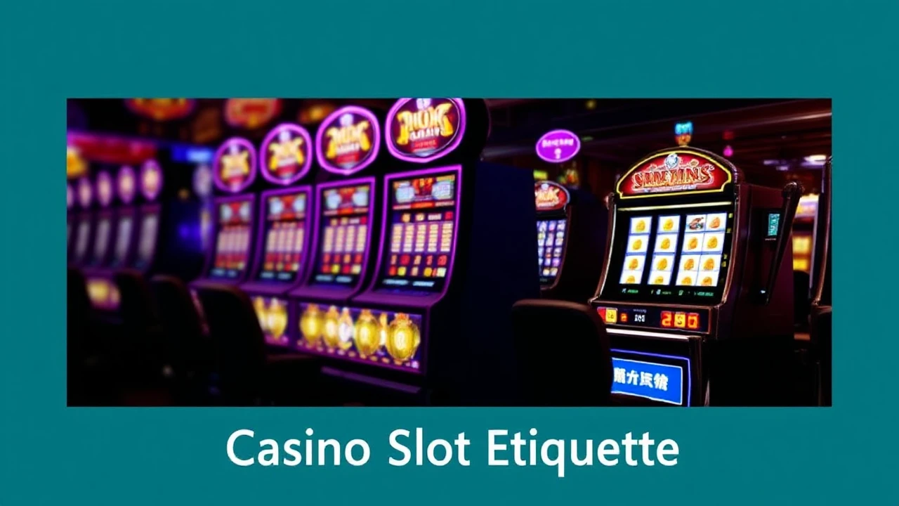Casino Slot Etiquette: Dos and Don'ts
