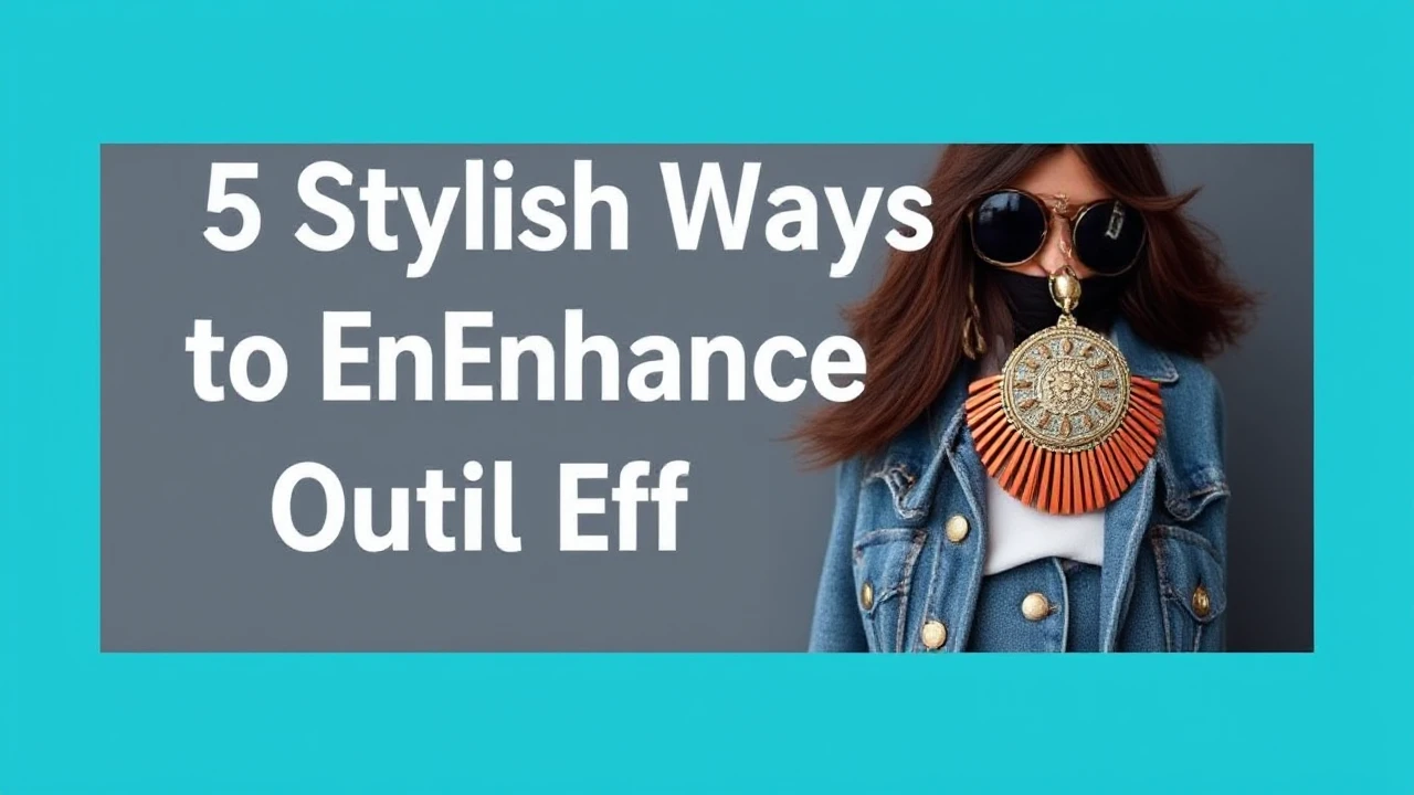 5 Stylish Ways to Enhance Your Outfit Effortlessly