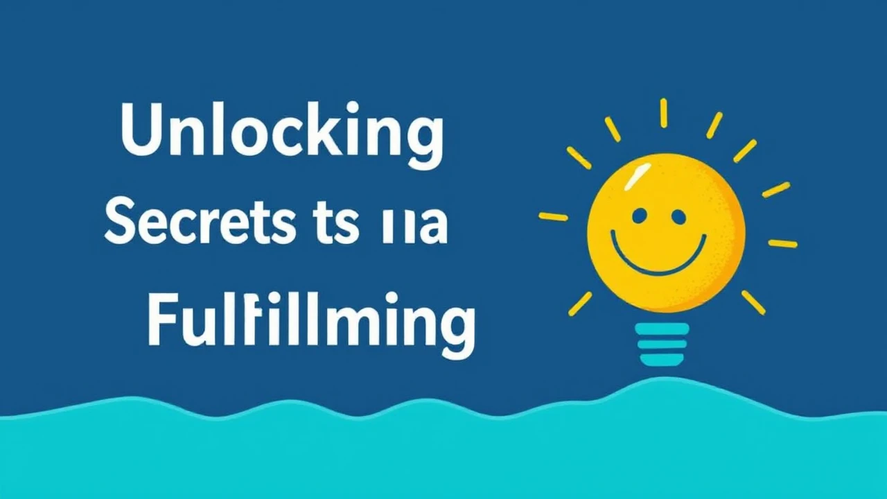 Unlocking the Secrets to a Happy and Fulfilling Lifestyle