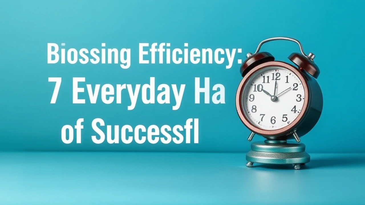Boosting Efficiency: 7 Everyday Habits of Successful Folks