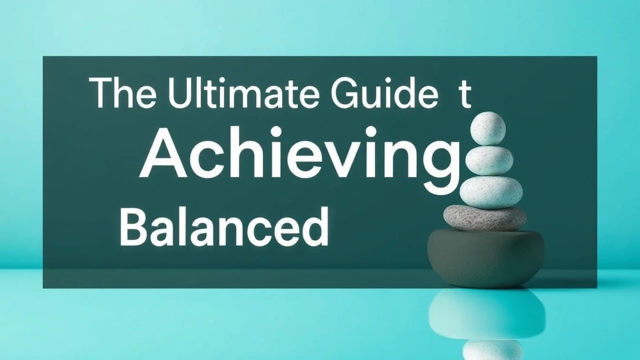 The Ultimate Guide to Achieving a Balanced Lifestyle