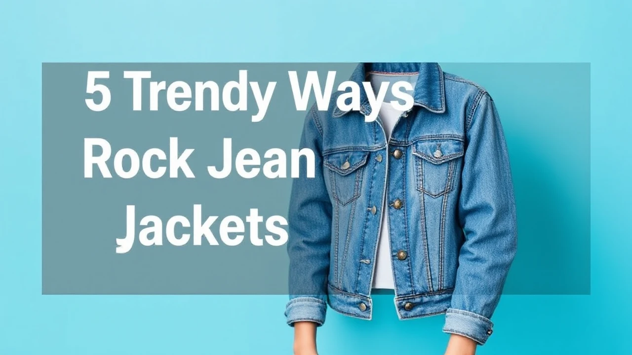 5 Trendy Ways to Rock Jean Jackets This Season: Expert Advice