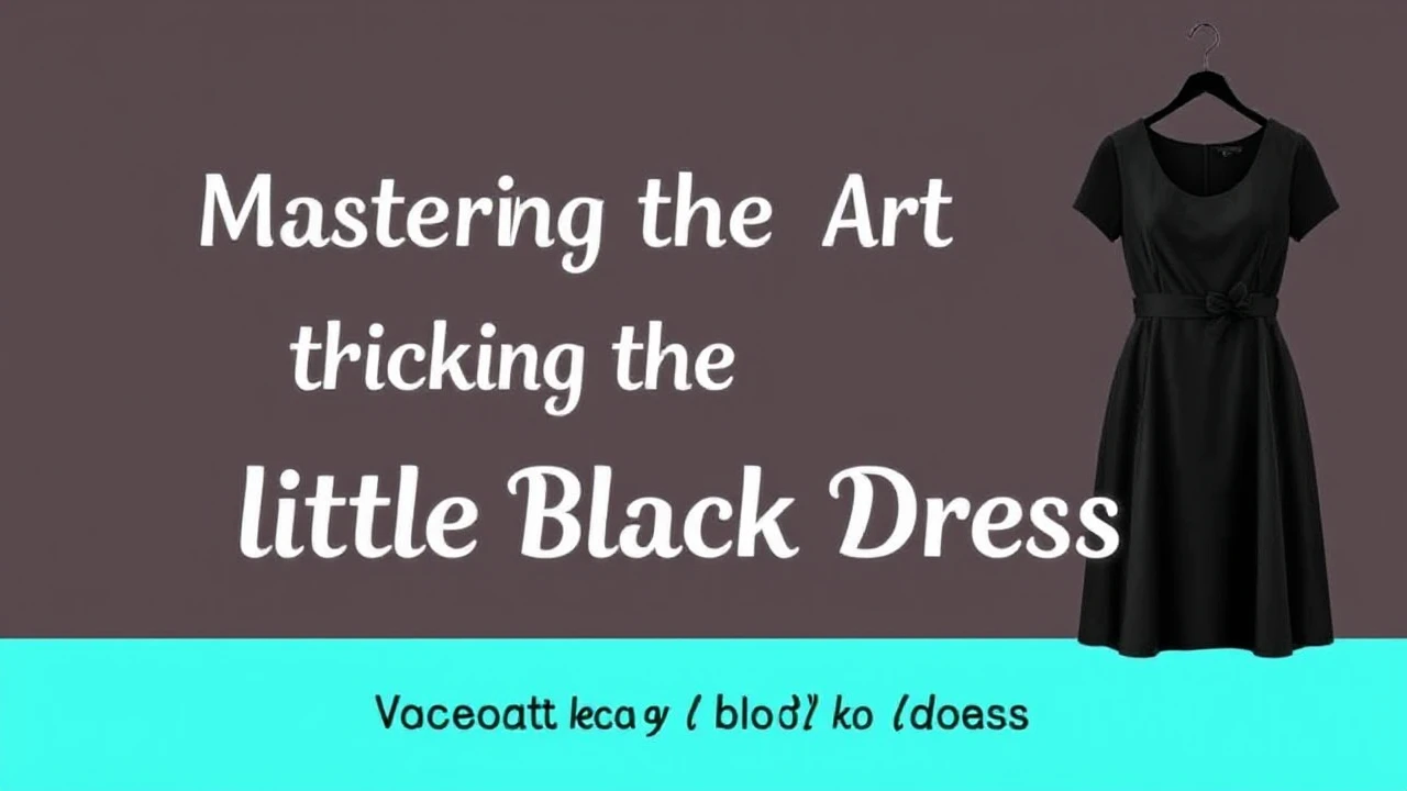 Mastering the Art of Picking the Ultimate Little Black Dress
