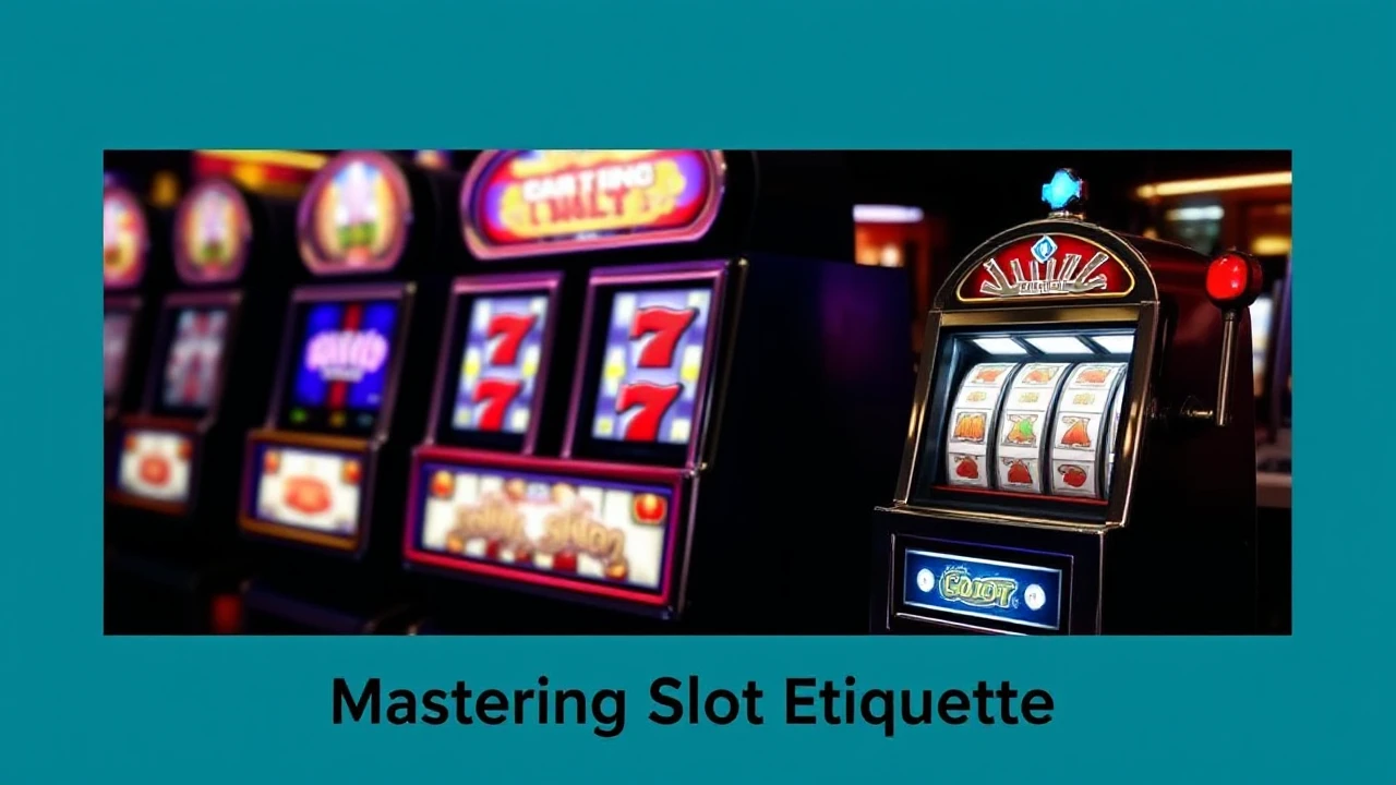 Mastering Slot Etiquette: Do's and Don'ts in the Casino