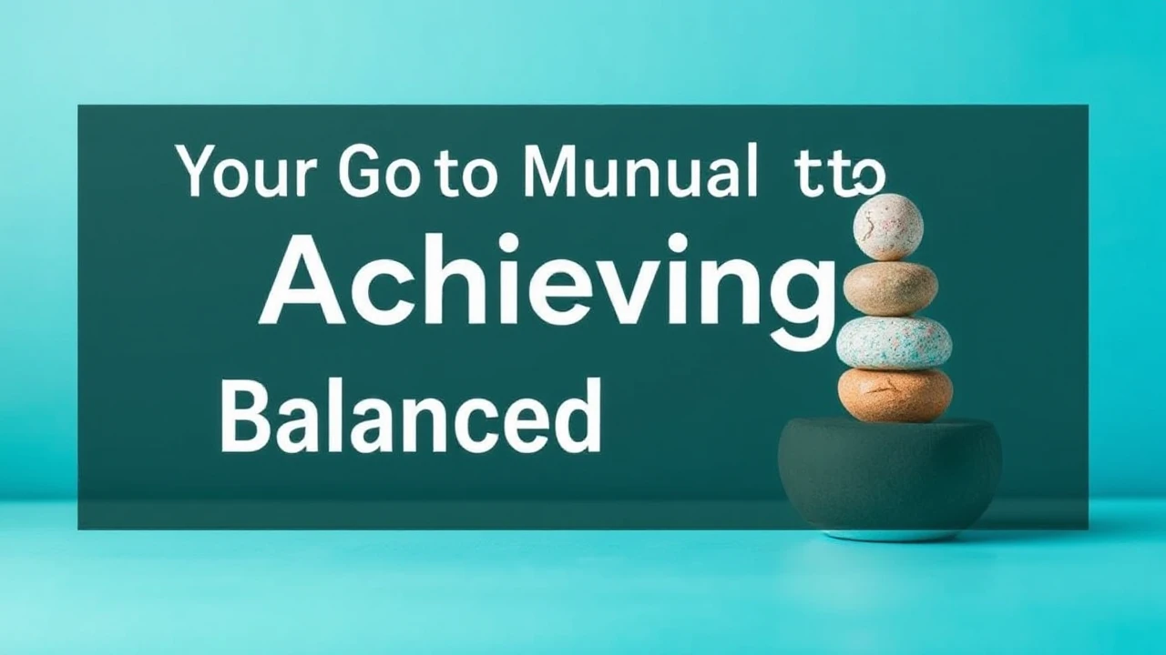 Your Go-To Manual to Achieving a Balanced Lifestyle