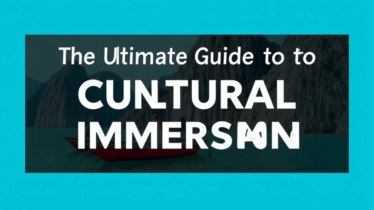 The Ultimate Guide to Cultural Immersion: Embracing Local Traditions While Traveling