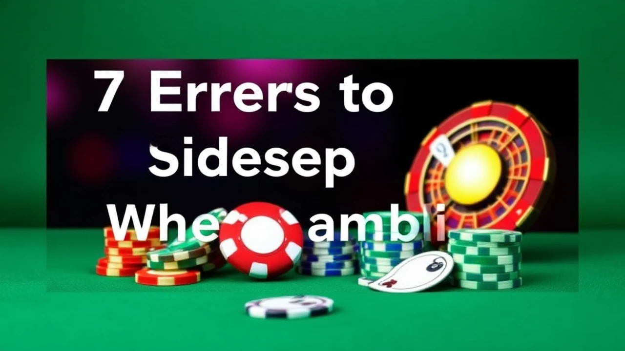 7 Errors to Sidestep When Gambling