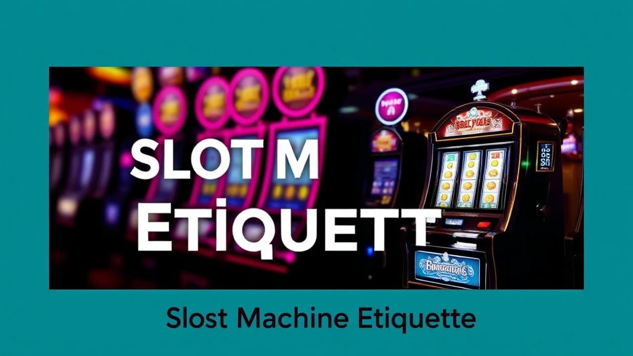 Essential Slot Machine Etiquette: Top Guidelines for Gaming House Players