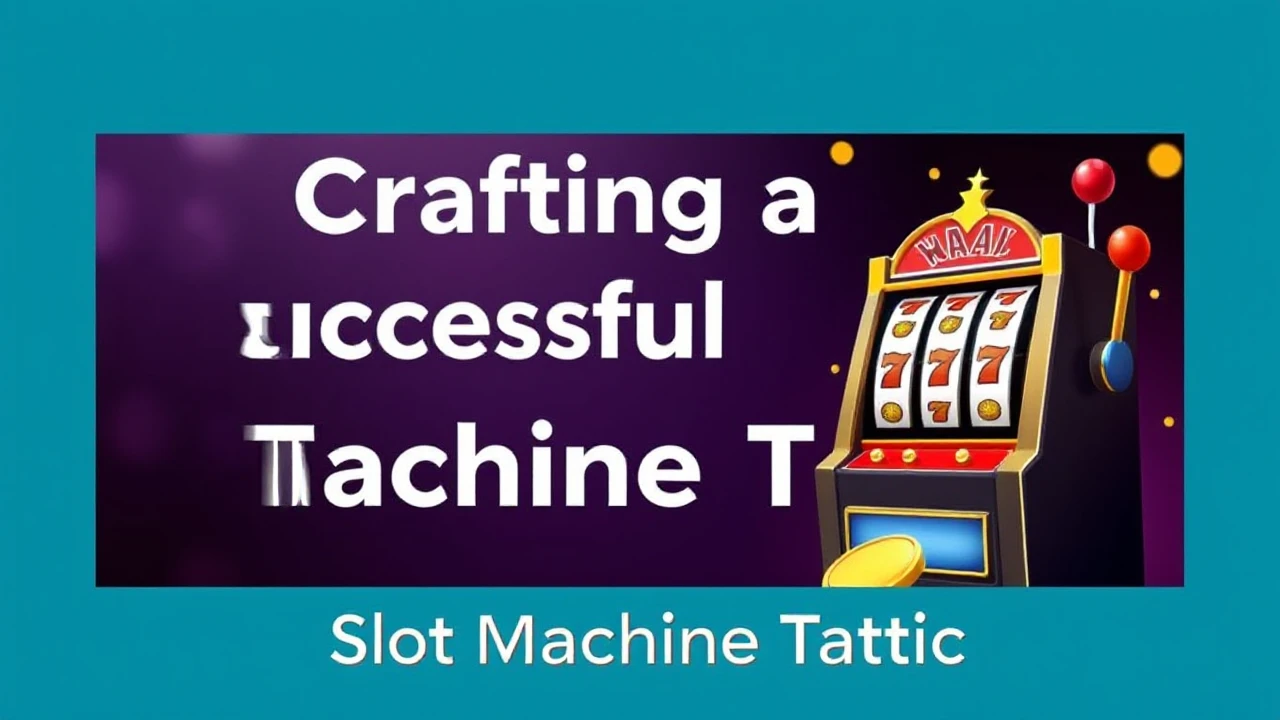 Crafting a Successful Slot Machine Tactic