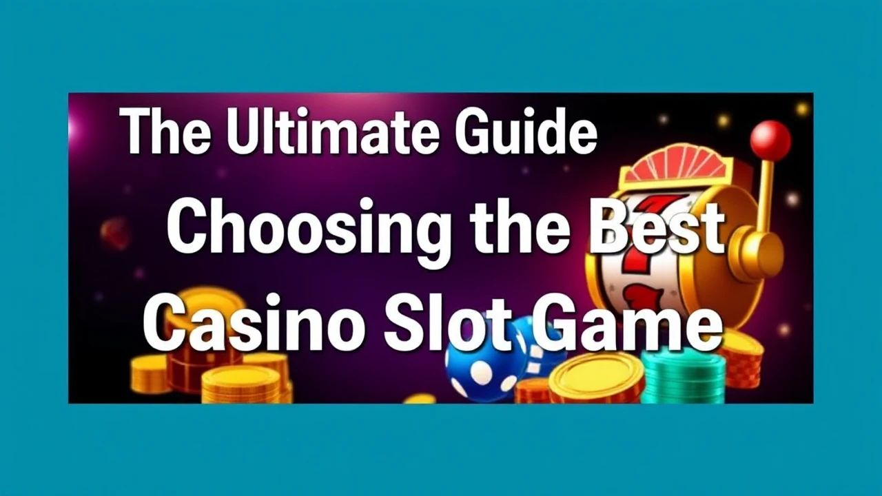 The Ultimate Guide to Choosing the Best Casino Slot Game