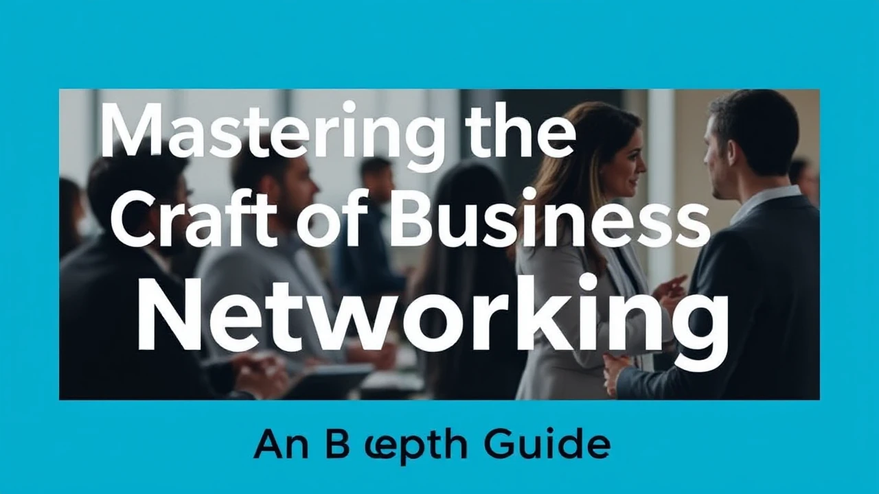 Mastering the Craft of Business Networking: An In-Depth Guide