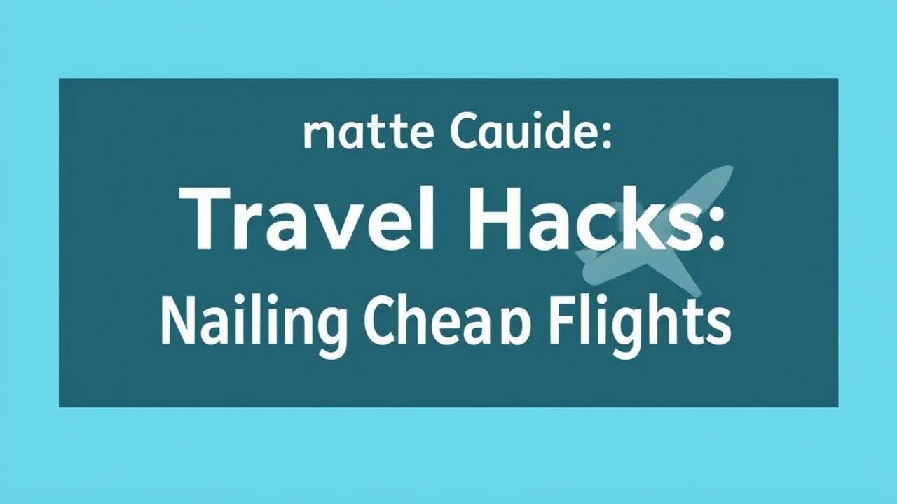 Ultimate Guide on Travel Hacks: Nailing Cheap Flights