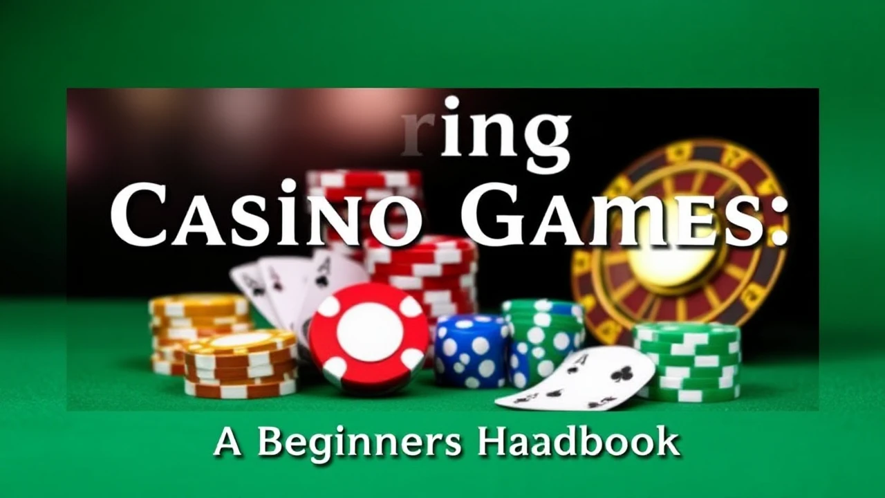 Mastering Casino Games: A Beginner's Handbook