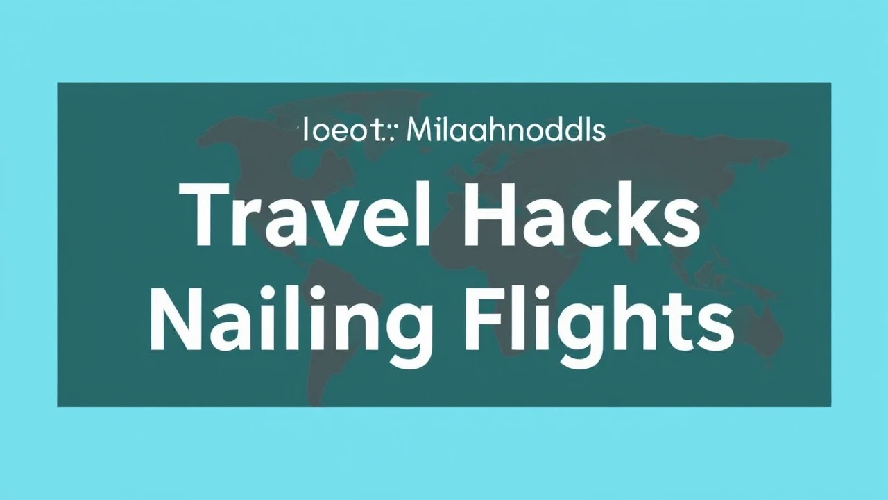 Complete Manual on Travel Hacks: Nailing Cheap Flights