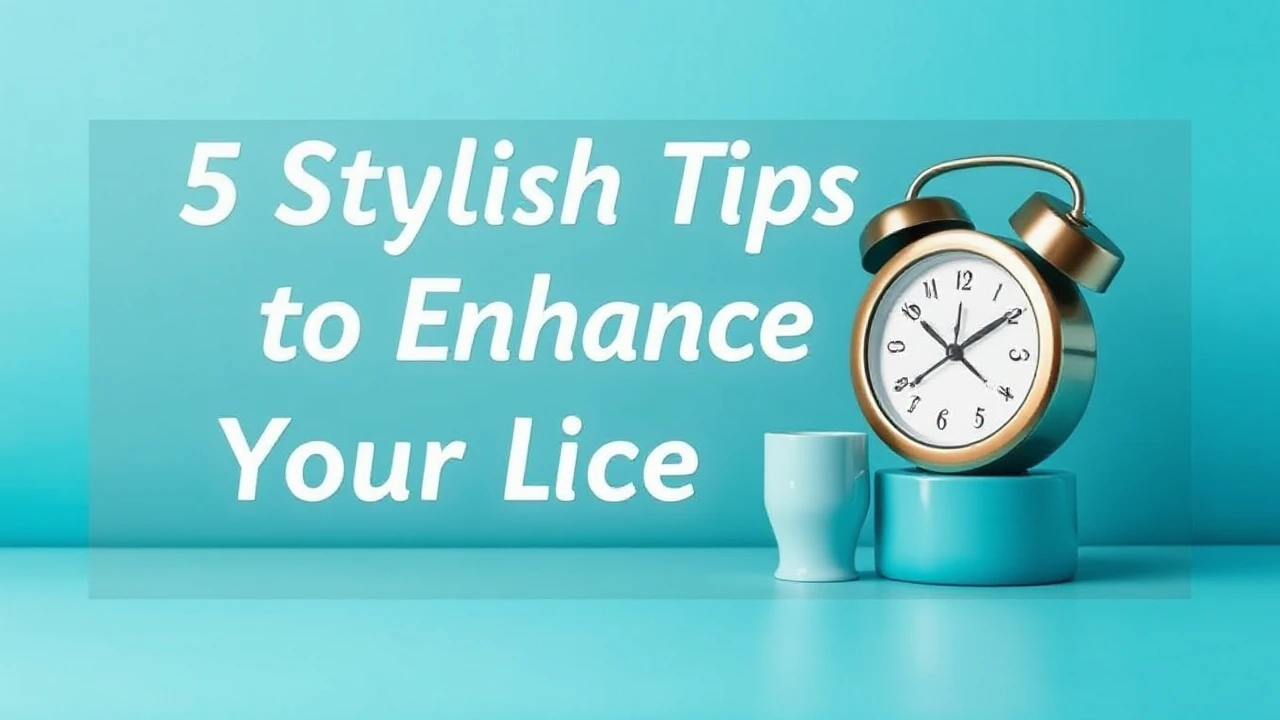 5 Stylish Tips to Enhance Your Lifestyle
