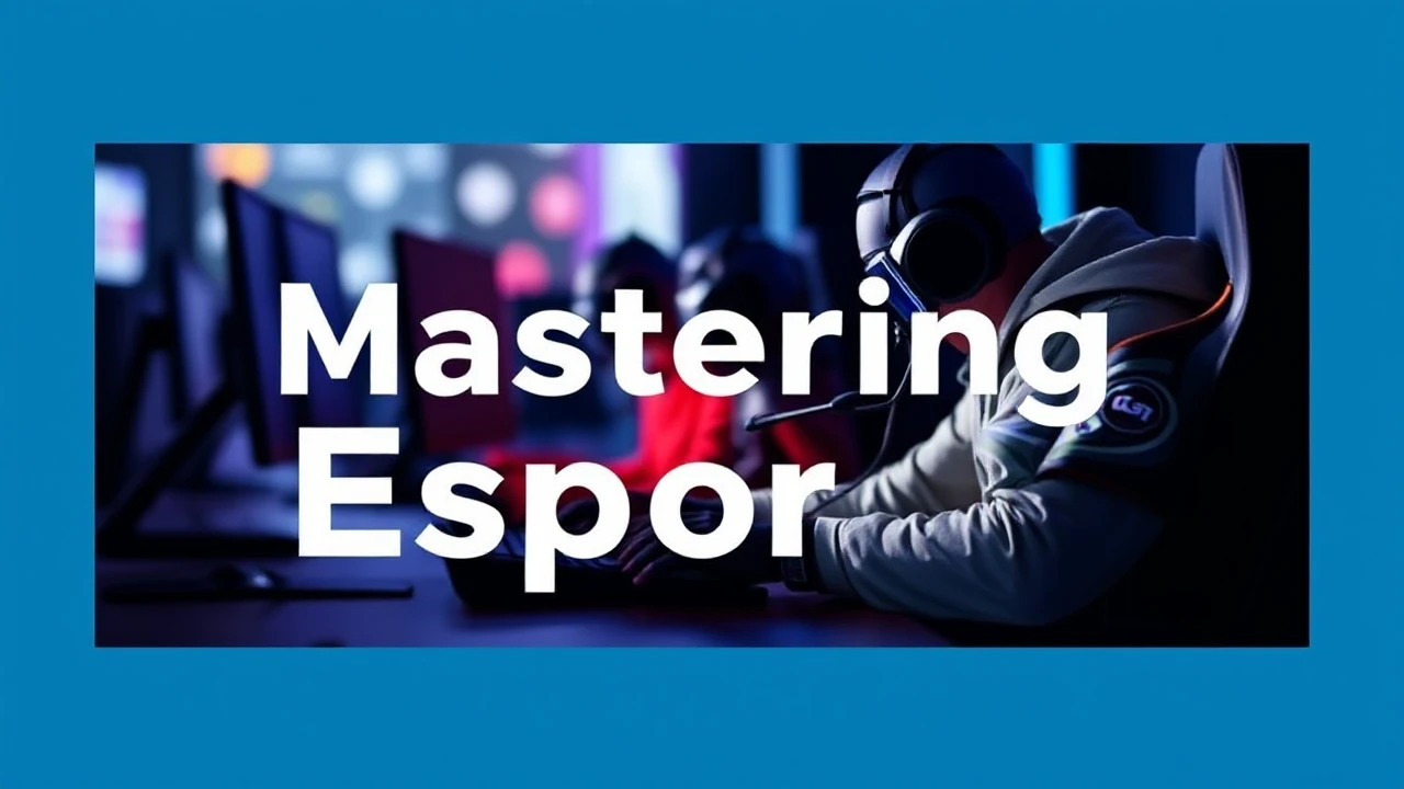 Mastering Esports: A Beginner's Guide to Competitive Gaming