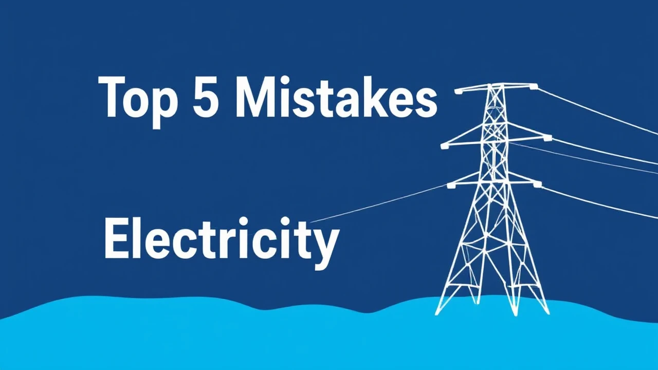 Top 5 Mistakes Businesses Commit When Selecting an Electricity Provider