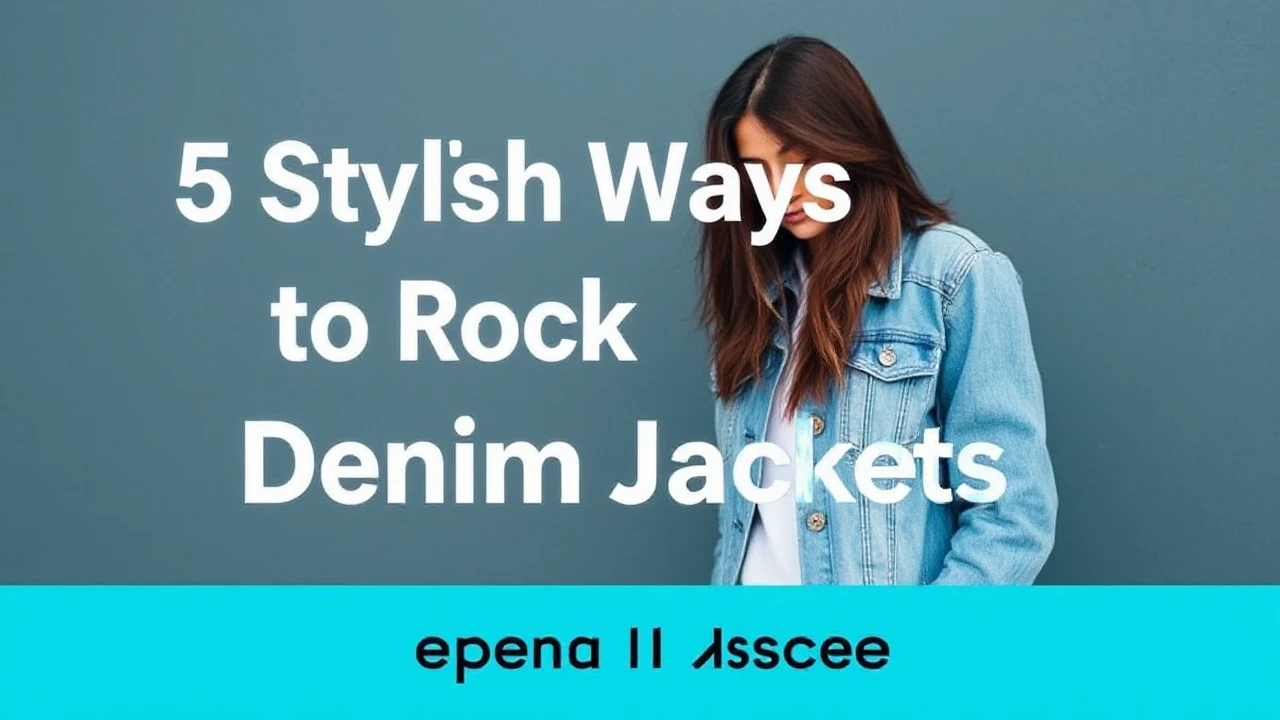 5 Stylish Ways to Rock Denim Jackets During the Current Season: Expert Advice