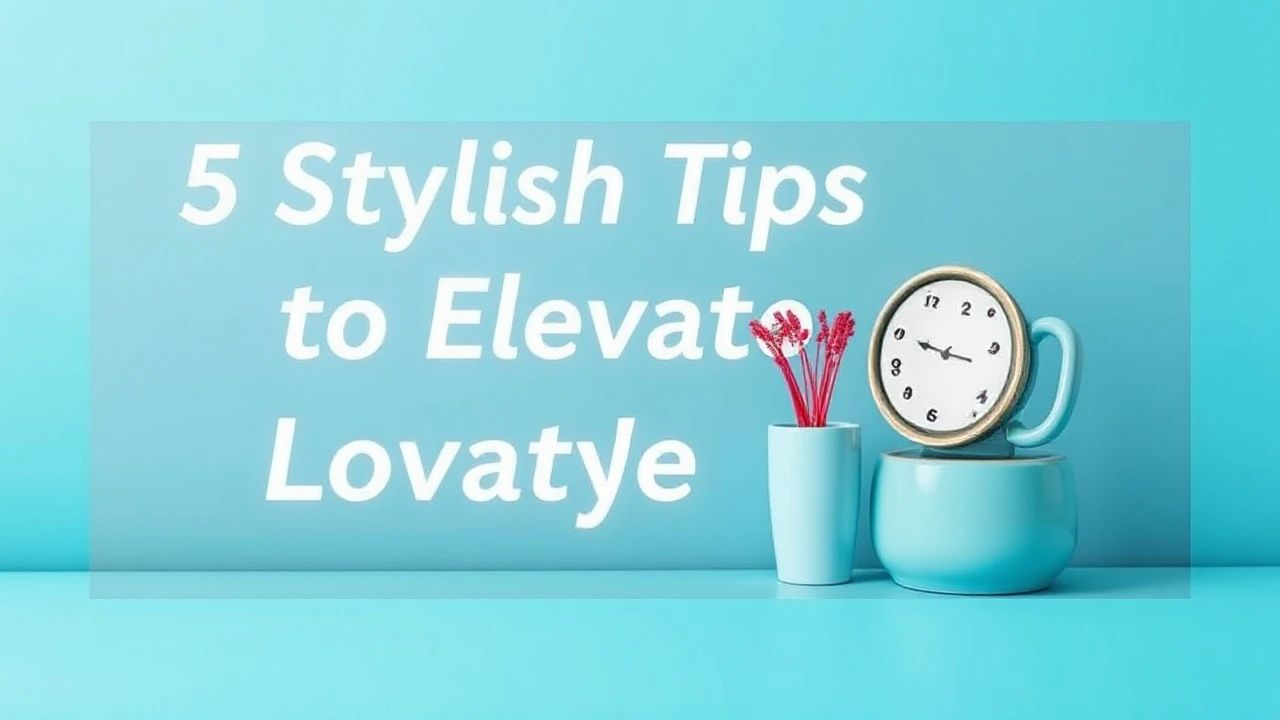 5 Stylish Tips to Elevate Your Lifestyle