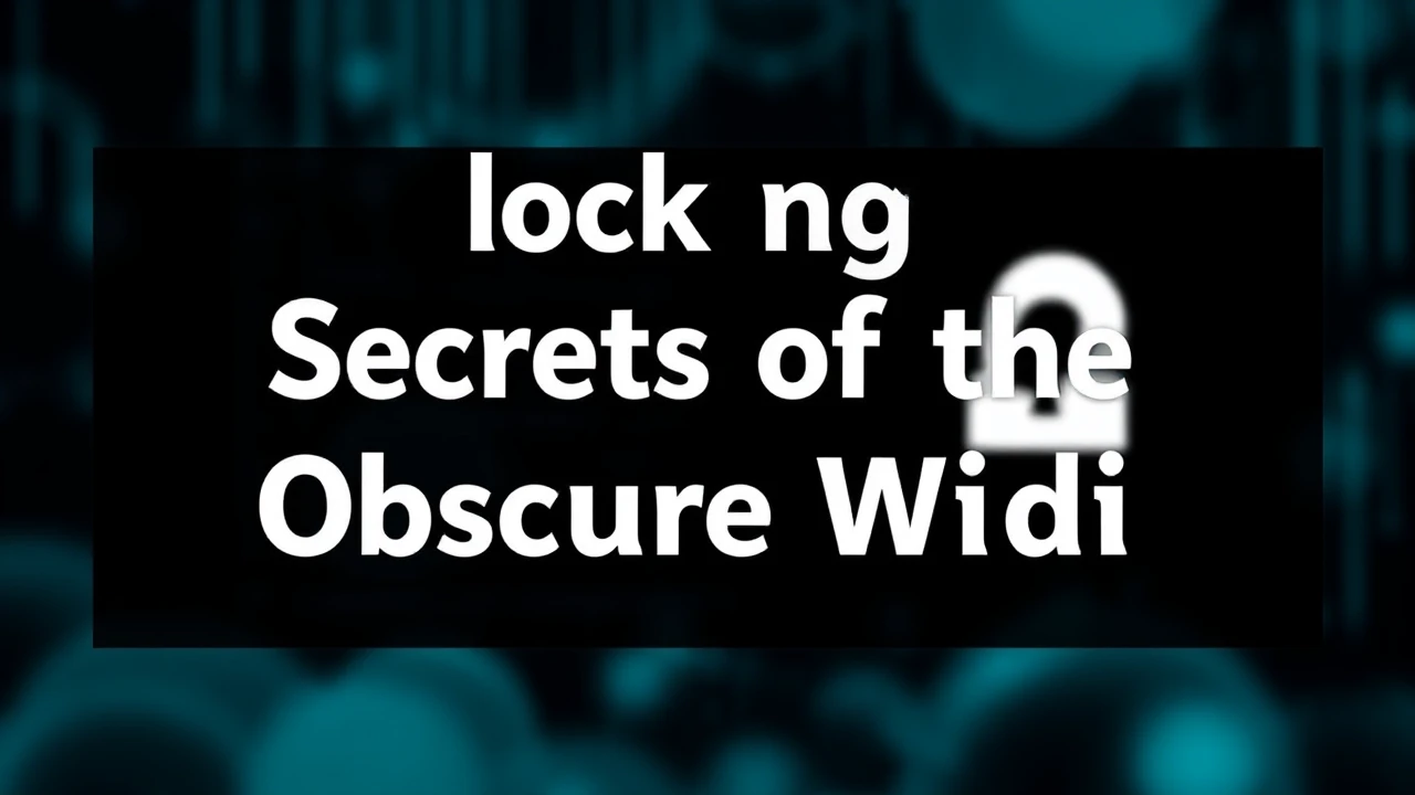 Unlocking the Secrets of the Obscure Wiki: Pro Tips and Techniques
