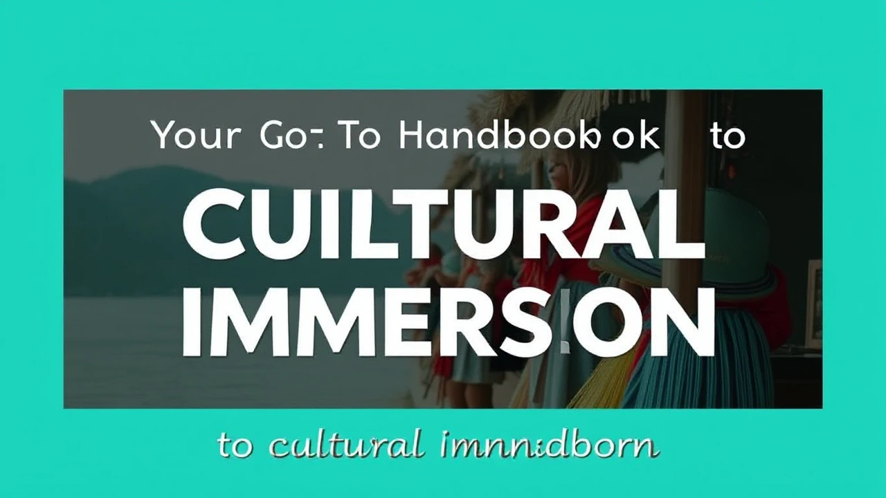 Your Go-To Handbook to Cultural Immersion: Embracing Local Traditions While Traveling