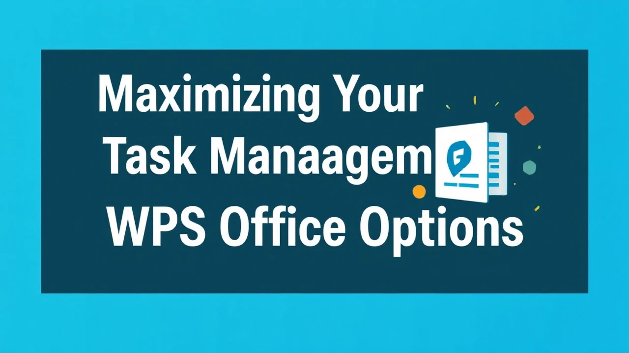 Maximizing Your Task Management with These WPS Office Options