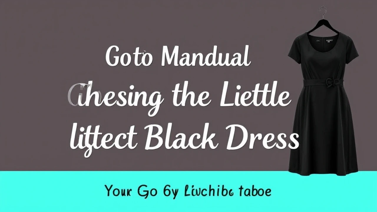 Your Go-To Manual of Choosing the Perfect Little Black Dress