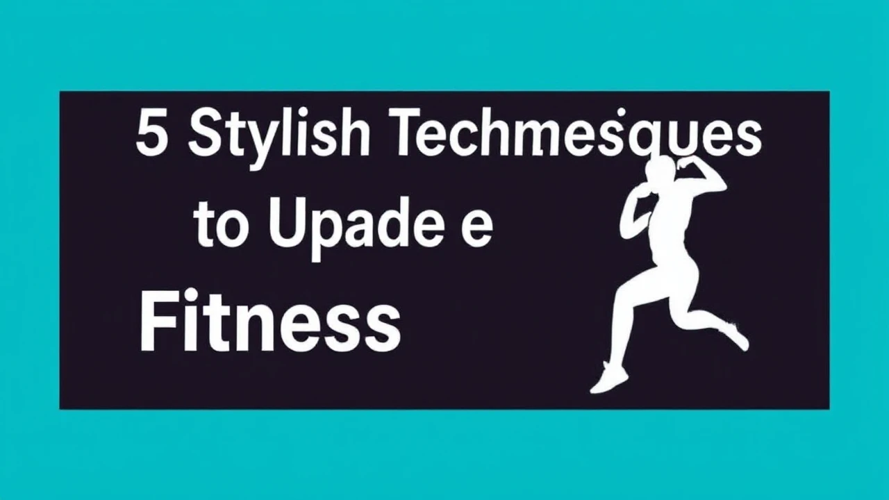 5 Stylish Techniques to Upgrade Your Fitness Lifestyle