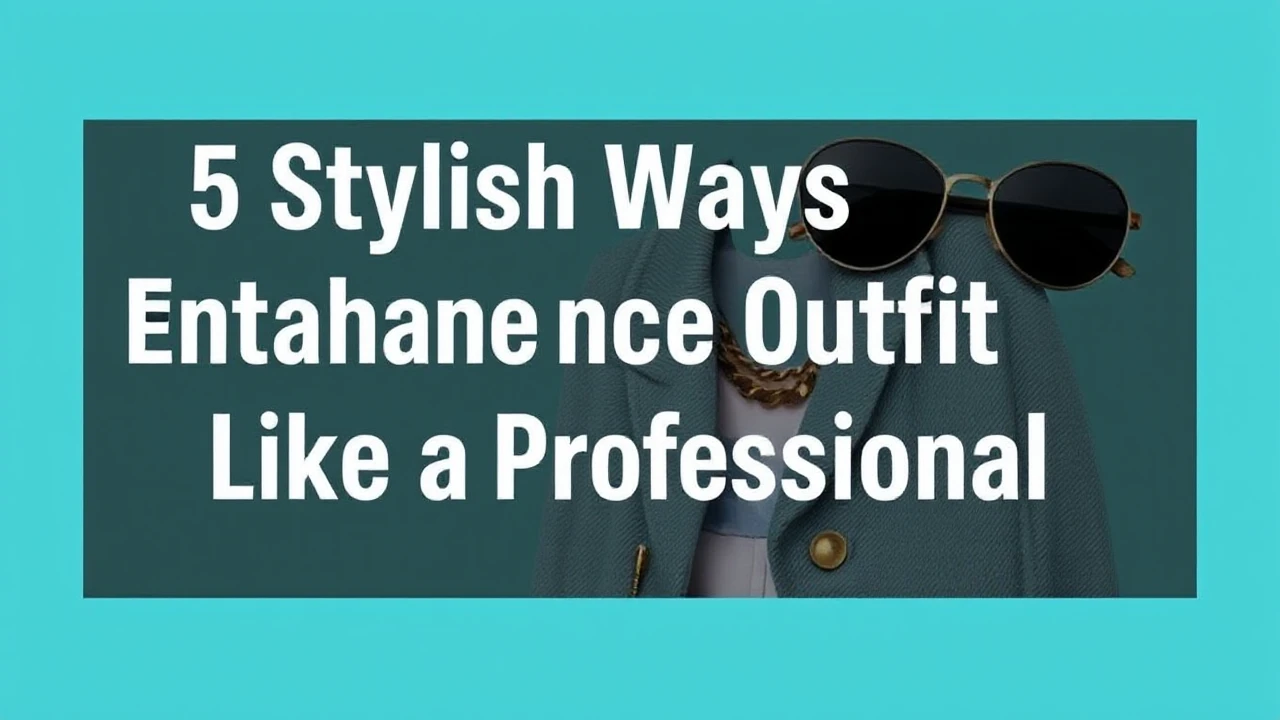 5 Stylish Ways to Enhance Your Outfit Like a Professional
