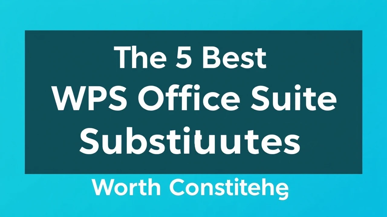The 5 Best WPS Office Suite Substitutes Worth Considering