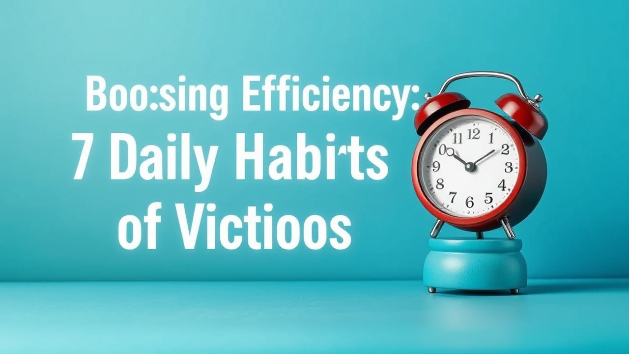 Boosting Efficiency: 7 Daily Habits of Victorious Folks