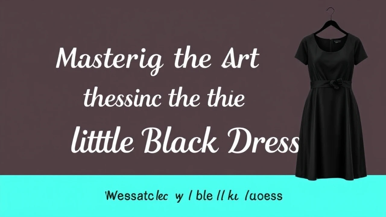 Mastering the Art of Choosing the Ultimate Little Black Dress