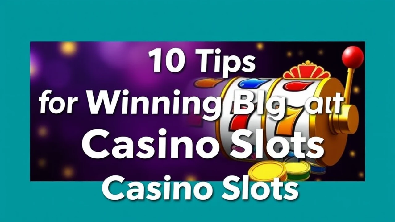 Top 10 Tips for Winning Big at Casino Slots
